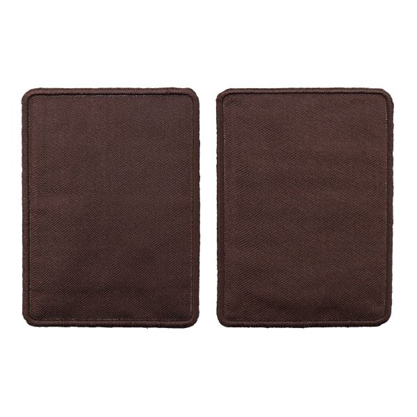 Термоаппликация Прямоугольник 8,5х4,5см, уп. 2 шт, цв.коричневый