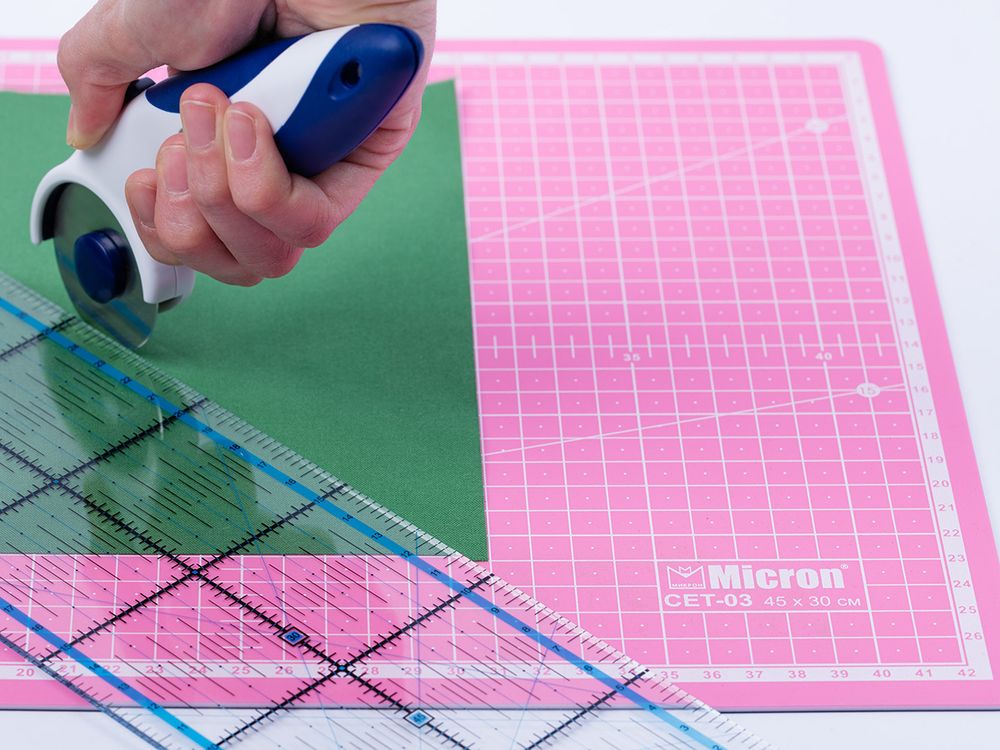 Коврик (мат) для резки двусторонний 60х45 см, (А2), п/п термоэластопласт, CET-02, Micron
