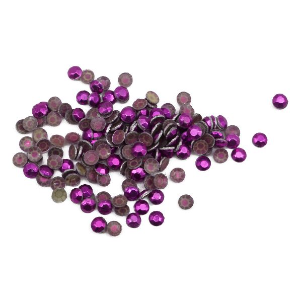 Стразы термоклеевые, 2 мм, ss6, 150 шт/упак (105 сиреневый)