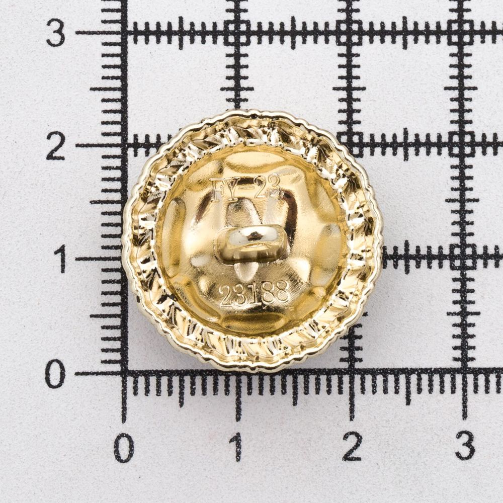 Пуговицы на ножке 36L=23 мм, металл, Gold (золотой), 10 шт, MP01
