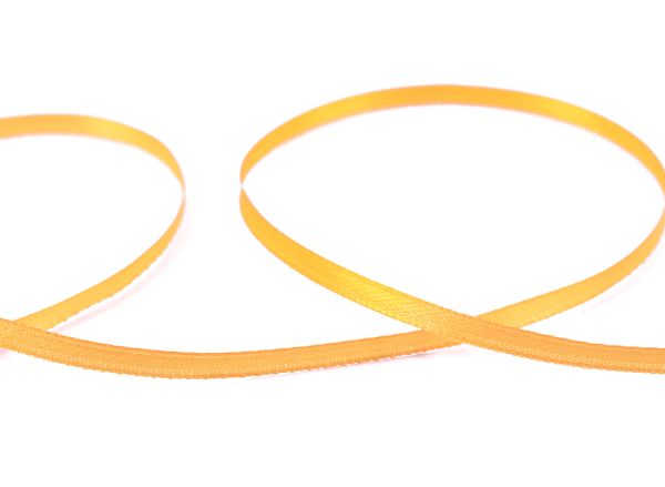 Лента атласная 2-сторонняя 3.0 мм / 91.4±2 метра, 140 т.желтый, Gamma AL-3P