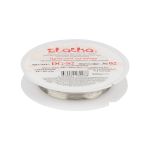 Проволока для бисера ⌀0.2 мм, 10х10 м, №02 серебро, Zlatka DG-S2