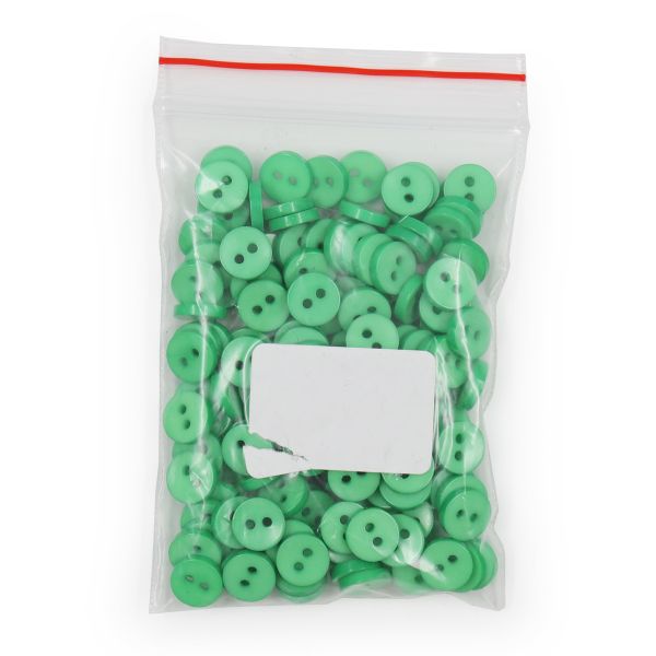 Пуговицы 2 прокола 14L, 9 мм, (Green1 (зеленый1)), NE74, 144 шт