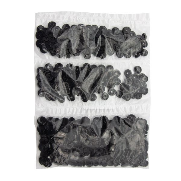 Кнопка рубашечная ⌀12,5/10мм пластик (≈100 шт) New Star (322 чёрный)