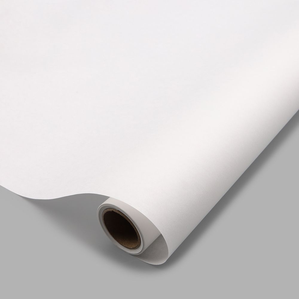 Бумага упаковочная крафтовая белая 50г/м2, 70 см, 10 м