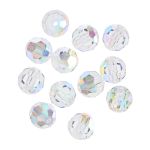 Бусины стекло ⌀6 мм, 12 шт, Перламутр/crystal AB, Preciosa 451-19-602