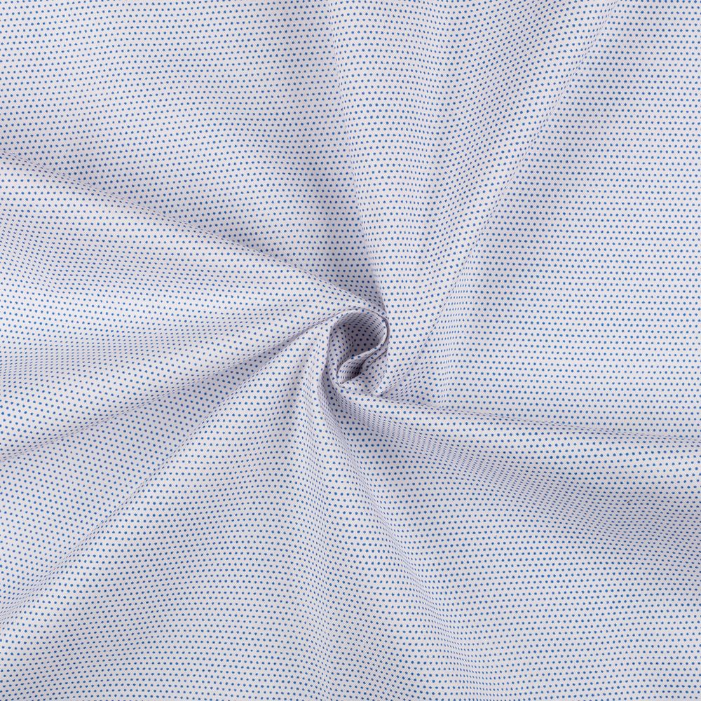 Ткань для пэчворка Peppy Бабушкин сундучок, рулон 112 см / 5 метров, БС-36 мл.горох бл.бл.розовый/синий, Peppy