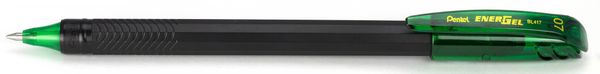 Ручка гелевая Energel черный корпус 0.7 мм, 12 шт, BL417-DX зеленый стержень, Pentel