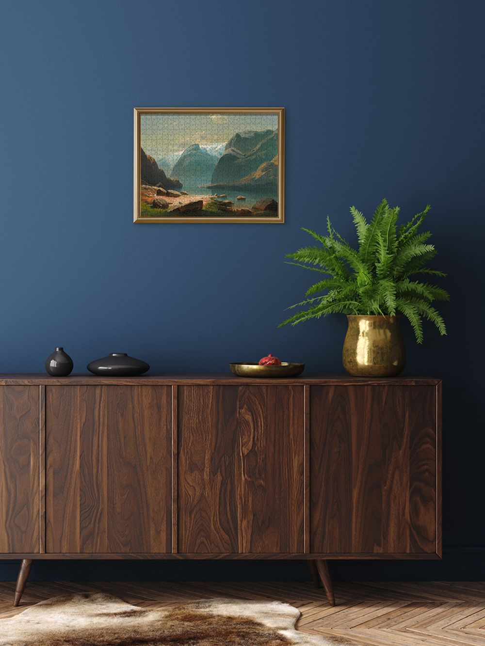 Пазл деревянный 500 элементов, GTG-PZLD-013 Озеро в горах Швейцарии. 1866. Саврасов А.К., Фрея