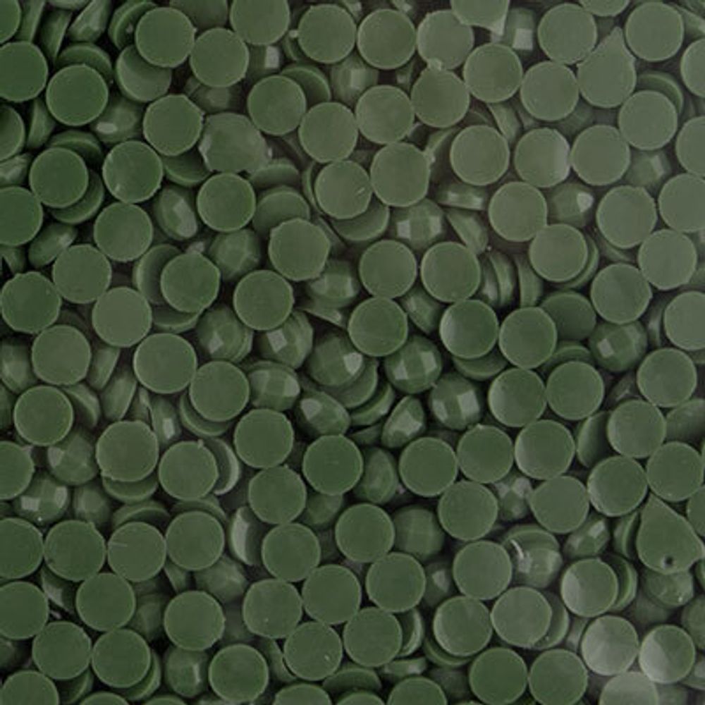 Стразы неклеевые акрил 2.5 мм, 10х10 г, /РП/, №3167 т.серо-зеленый, Zlatka OZM