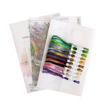 Набор для вышивания нитками МП Студия (Акварель), Лавандовый завтрак, 20х16 см