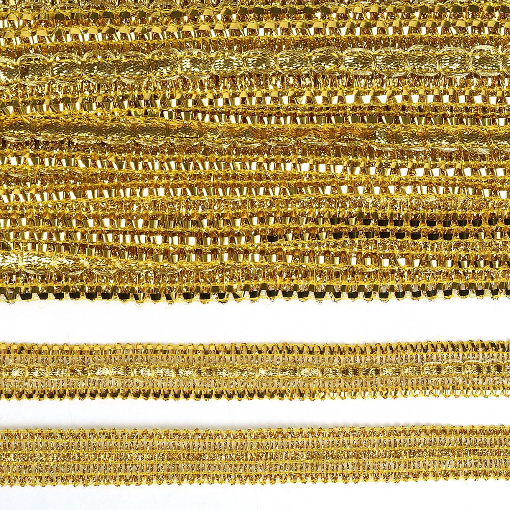 Тесьма отделочная 25 мм, 10880 цв.золото уп.13.71м