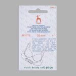 Удлинитель застежки для бюстгальтера 3*2, 25 мм, белый, 1 шт, Pony, 73402