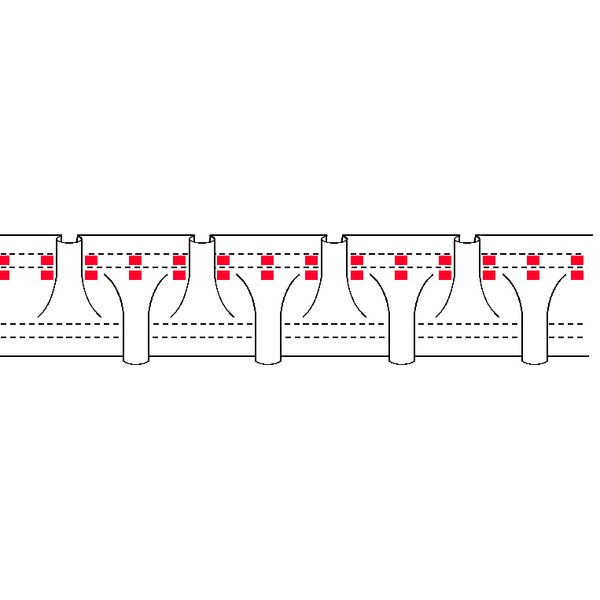 Лента (тесьма) шторная: сборка буфы (1:2.5) 65 мм / 50 метров, белый, OZ-IS 3861 P