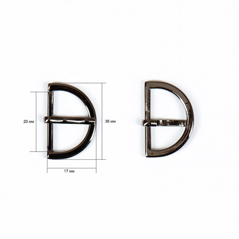 Пряжка 20мм. чер/никель, 10 шт /TOS/