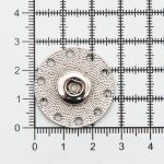 Кнопка пришивная металл ⌀28.0 мм, металл, 28.0 мм, S, уп.10 шт