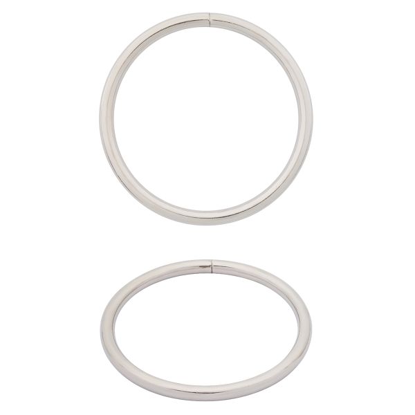 Кольцо разъемное металл in ⌀60 мм (70 мм внешн.), никель, 50 шт