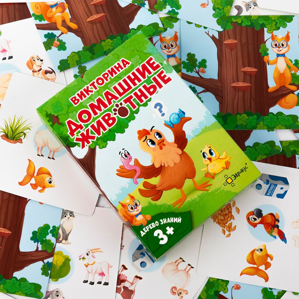 Игра настольная Эврикус Дерево знаний: Домашние животные BG-17100