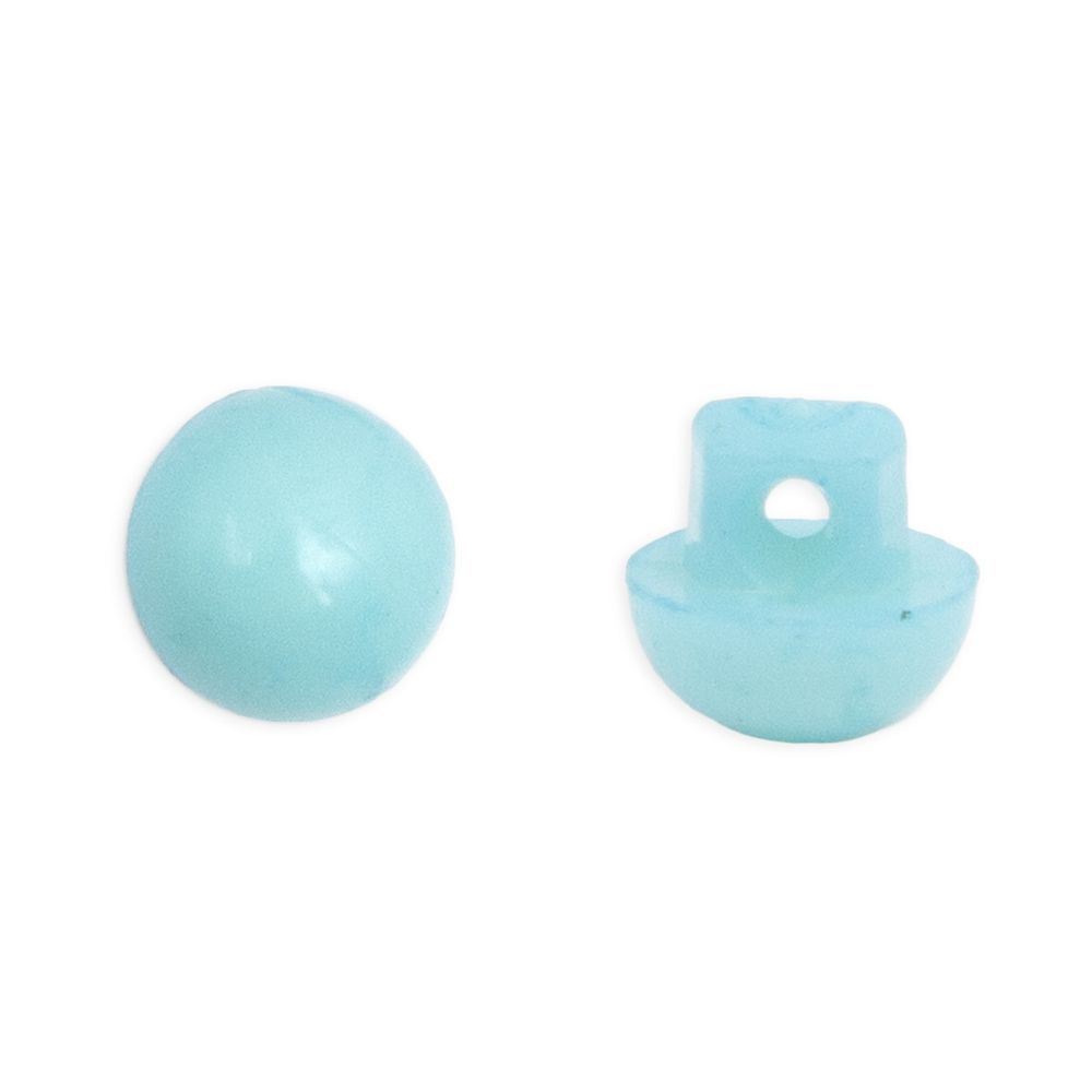 Украшения декоративные пуговицы Мини круглые на ножке, 5мм, уп/20 шт, св.бирюзовый