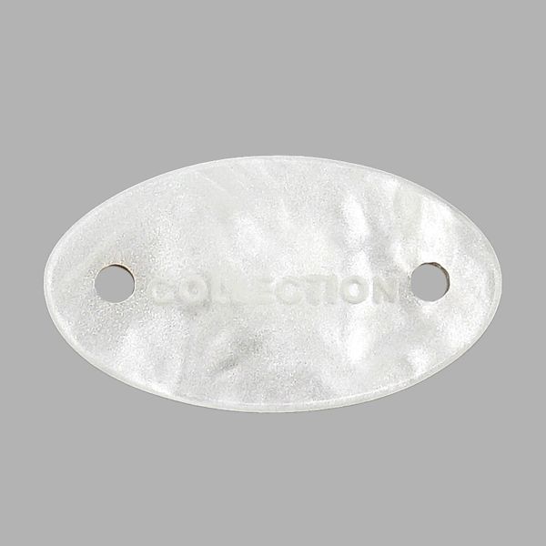 Украшение пришивное 15х9 мм, пластик, молочный, СВ_Т-24, 36 шт