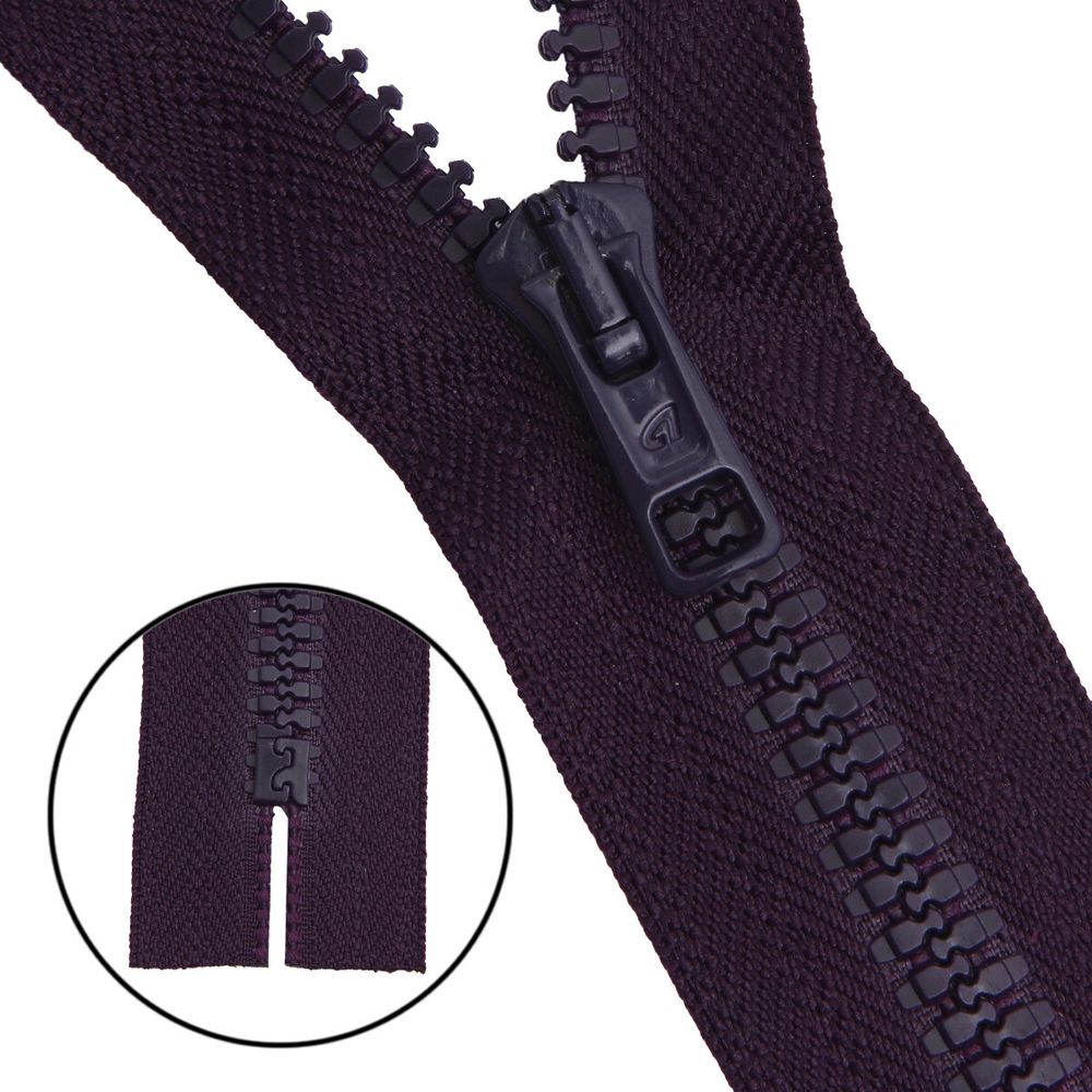 Молния трактор Arta Т6 (6 мм) 1 зам., н/раз., 18 см, цв. 032 фиолетовый, уп.10 шт