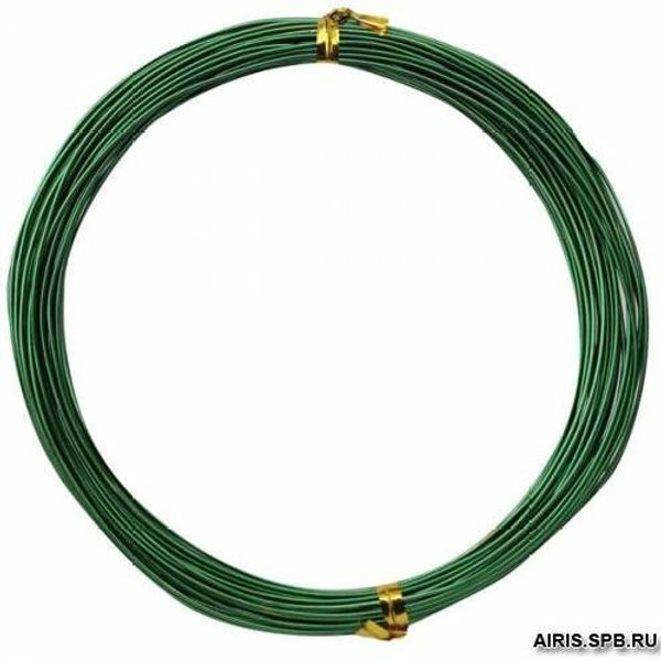 Проволока для рукоделия, 1 мм, 10 м, Астра, 25 зеленый