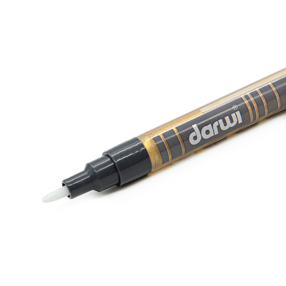 Маркер акриловый Darwi Opak, 1мм, укрывистый, 050 золотой