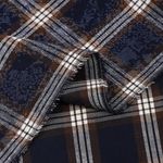 Фланель рубашечная вареная 150 г/м², 150 см / 2 метра, TBY.Fl.C751 синий