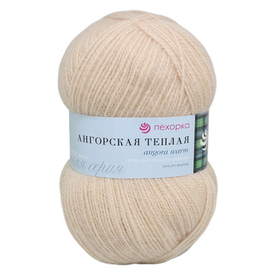 Пряжа Пехорка Ангорская теплая / уп.5 мот. по 100 г, 480 м, 442 натуральный