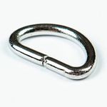 Полукольцо сварное металл внутр. 15 мм (внешн. 20х12 мм, ⌀2.5 мм), 50 шт, никель ГР, 6056