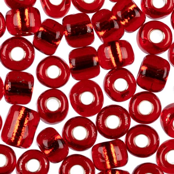 Бисер Zlatka 6/0 (4.1 мм), 100 г (10х10 г), №0025 св.красный, GR