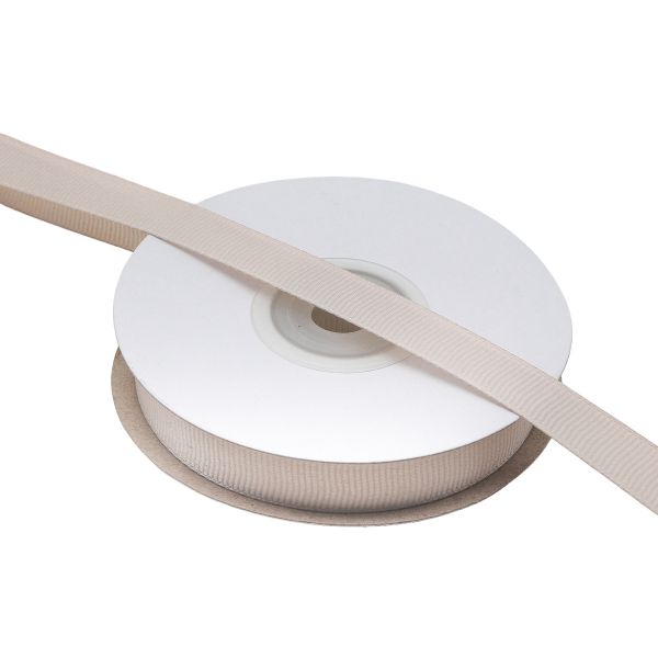 Лента репсовая (в рубчик) 12.0 мм, 111 дымчато-серый, уп.18,28 м