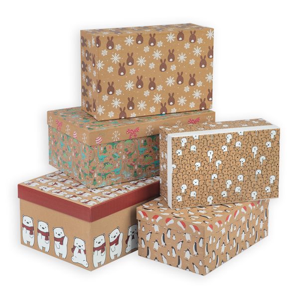 Набор подарочных коробок, 5 шт, 01 В мире животных, Stilerra SBOX-RKN1