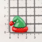 Украшения декоративные пуговицы Колпачок 34L (21 мм) на ножке, пластик (красный/зеленый), (TF-6506)