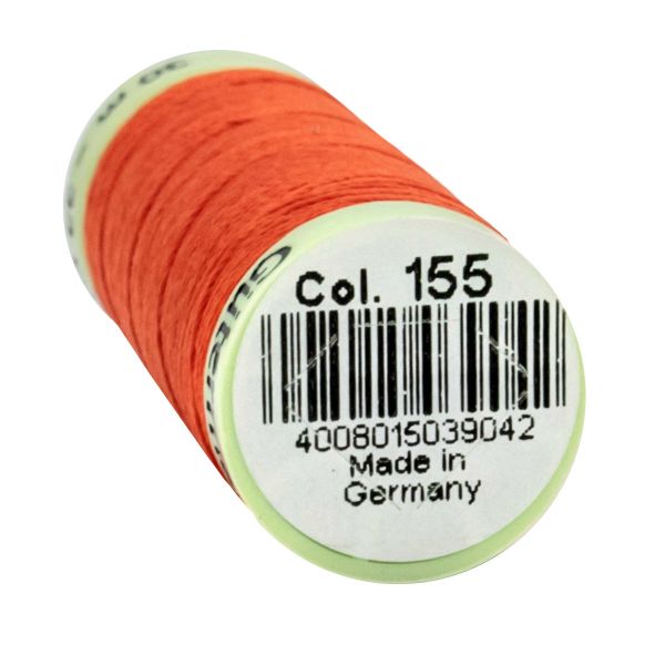 Нитки отделочные Gutermann Top Stitch, 30м, 155 яркий апельсин, 5 катушек
