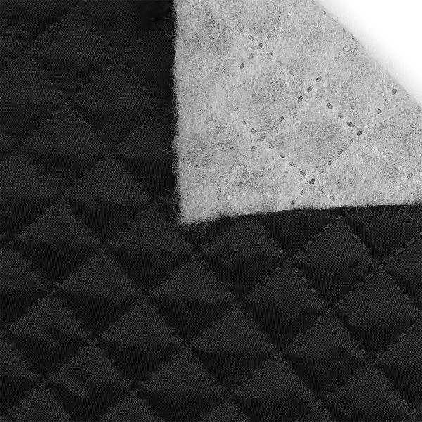 Термостежка Подкладка 100г/м², шир.150см, 170Т №0124/3070, рис.№4-1 клетка 2см, цв.черный Синтепон 50м