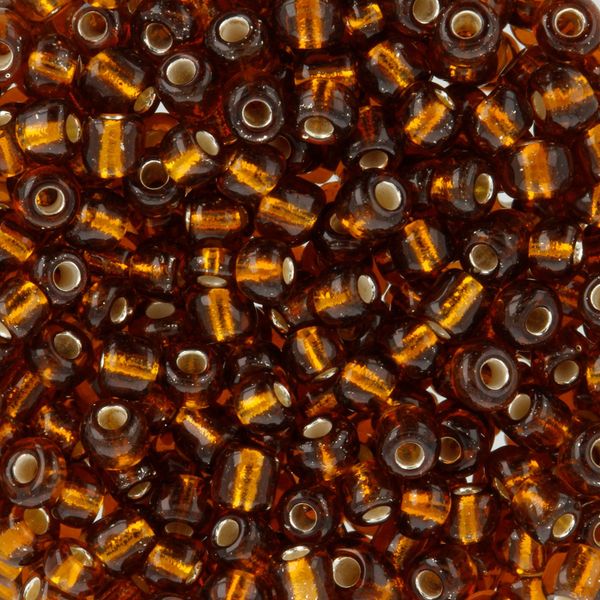 Бисер Zlatka 8/0 (2.9 мм), 100 г (10х10 г), №0053 коричневый, GR