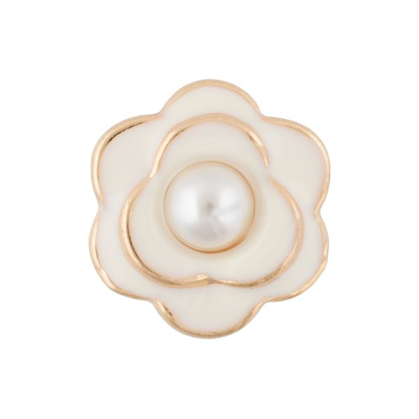 Пуговицы металл 15 мм, 6 шт, 103 молочный, Blitz MB 0278