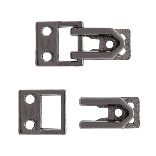 Крючки брючные (юбочные) пришивные 17х7.1 мм, 25 шт, никель, MF70, Globus