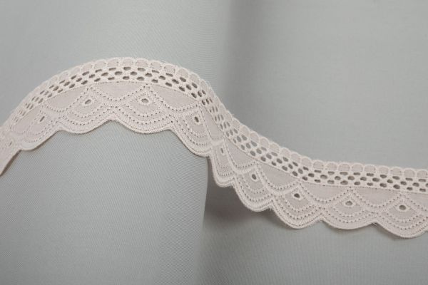 Кружево шитьё 42 мм / 10 м, ±0.2 м, Турция коралловый, Gamma GYEM-4202