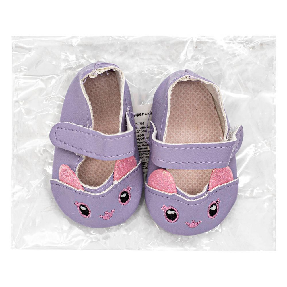 Туфельки Кошечки 7,5х4,5х3см, пара (фиолетовый), DSS8263