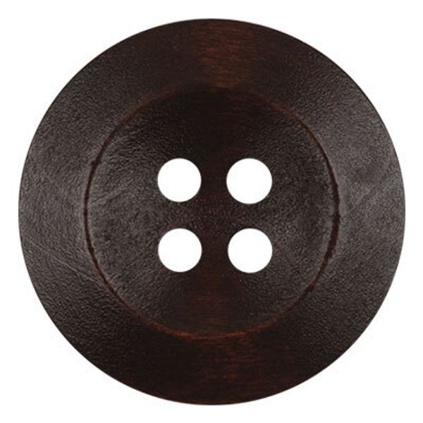 Пуговицы 4 прокола дерево 25 мм, 24 шт, №304 т.коричневый, Blitz DRN 0067