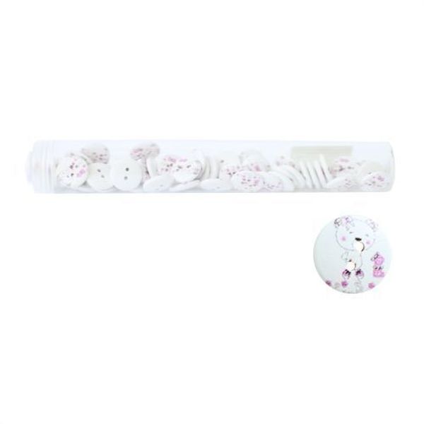 Пуговицы деревянные Мультяшные персонажи 18мм 50 шт, Мишка 19