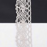 Кружево вязаное (тесьма) хлопковое 40 мм / 25 метров, рис.40.01.192 (лен) С3749Г17