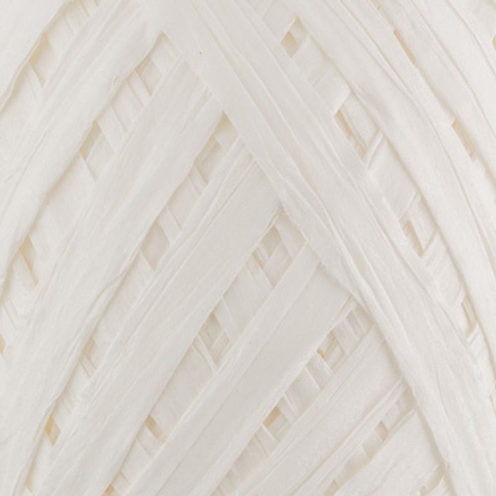 Рафия бумажная 102.5±25 г (5х20.5±5 г), 30 м, 03 белый, Blumentag