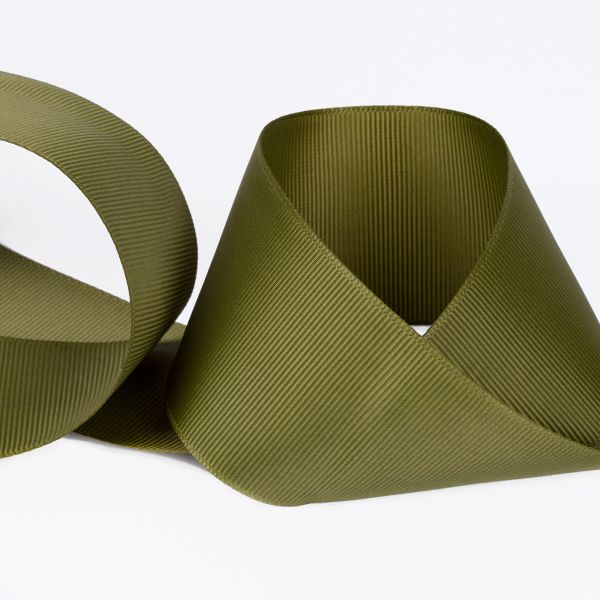 Лента репсовая (в рубчик) 50.0 мм / 25±1 метров, 014 мох, Gamma GR-50