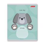 Тетрадь ученическая школьная A5+ 12 л. на скобе 65 г/м², белизна 100%, 25 шт, клетка, 000697 Глазастики, Светоч 12ТЕТк-001