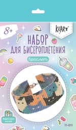 Набор для бисероплетения 11-011 Браслет. Котики, 3 см, Klart 11-011