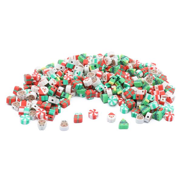 Бусины полимерная глина набор Новогодние карамельки, 300 шт/упак, Astra&Craft, ZZ1360