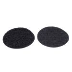 Лента контактная липучка (велкро) клеевая круг ⌀60 мм, 10 пар, черный, 6131-2080